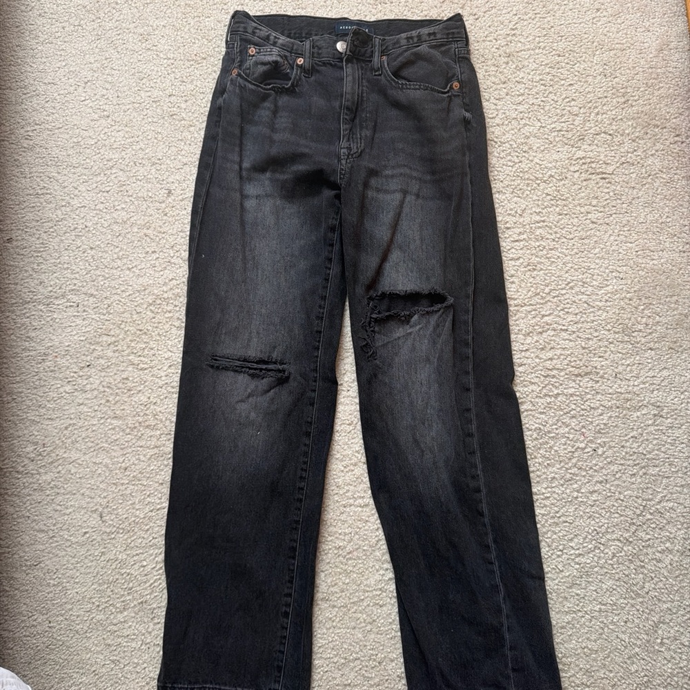 Aeropostale Black Low-Rise Skater Jeans